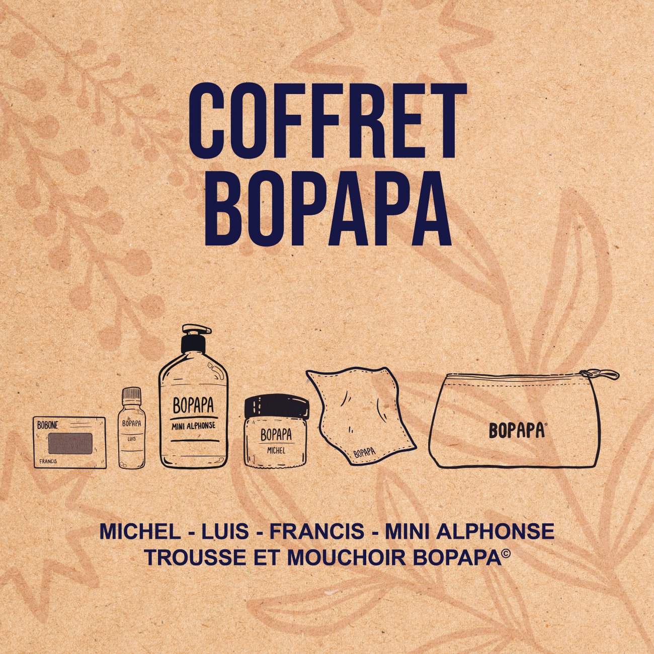 Coffret cosmétique artisanal et naturel BOPAPA 1